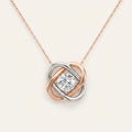 1Ct Round Cut Lab Grown Diamond Pendant Necklace