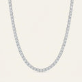 9.5CT Round Cut Lab Grown Diamond Tennis Necklace