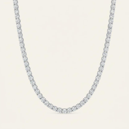 9.5CT Round Cut Lab Grown Diamond Tennis Necklace