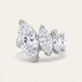2.5CT Marquise Cut Lab Grown Diamond Four Stone Fashion Ring