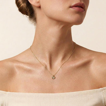 1CT Round Cut Lab Grown Diamond Heart Pendant Necklace