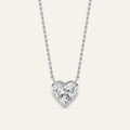 1CT Heart Cut Lab Grown Diamond Pendant Necklace