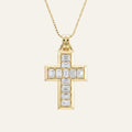 3CT Emerald Cut Lab Grown Diamond Pendant Necklace
