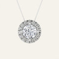 1.25CT Round Cut Lab Grown Diamond Pendant Necklace