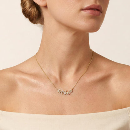 2.5CT Pear Cut Lab Grown Diamond Pendant Necklace