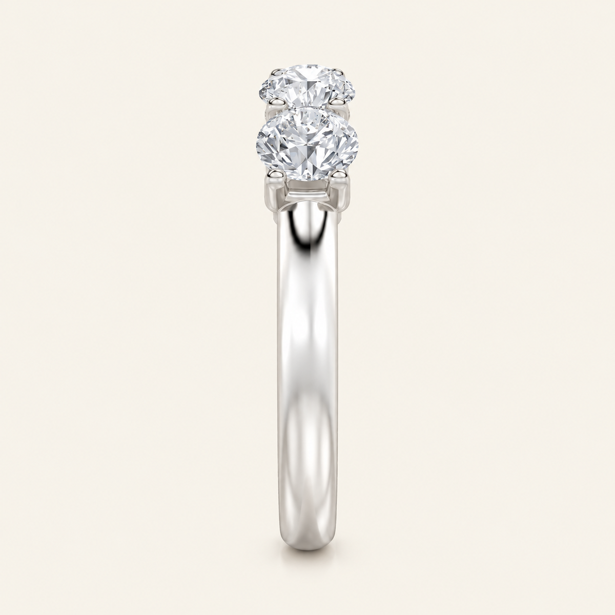2CT Oval Cut Lab Grown Diamond Enhancers Ring