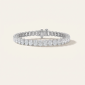 15CT Oval Cut Lab Grown Diamond Tennis Bracelet