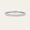 12.5CT Oval Cut Lab Grown Diamond Tennis Bracelet
