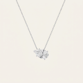 1 Ct Pear Cut Lab Grown Diamond East West Solitaire Necklace