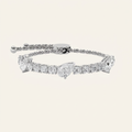 4.50CT Pear Cut Lab Grown Diamond Bolo Bracelet