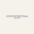2CT Oval and Pear Cut lab grown diamond bangle bracelet