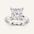 2CT Princess Cust Lab Grown Diamond Solitaire Ring