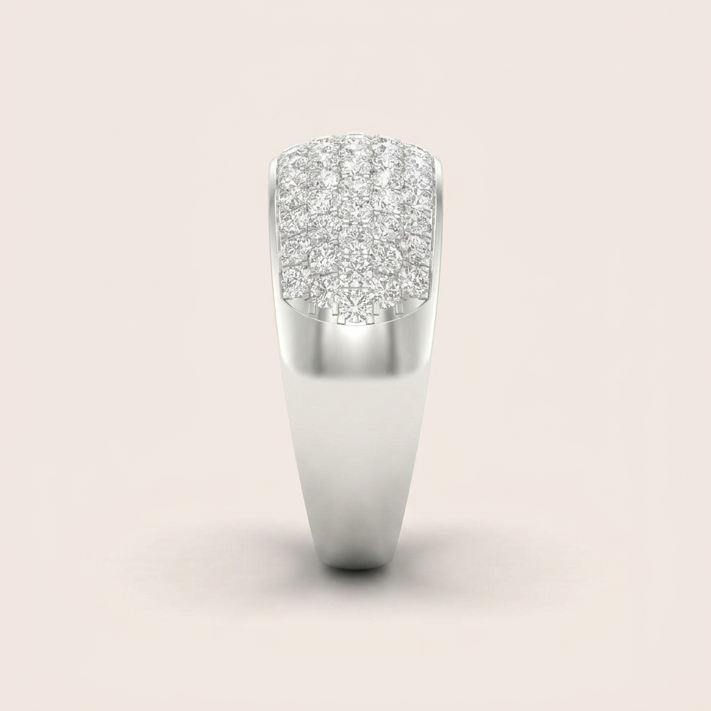 1.00CT Round Cut Lab Grown Diamond Enhancers Band