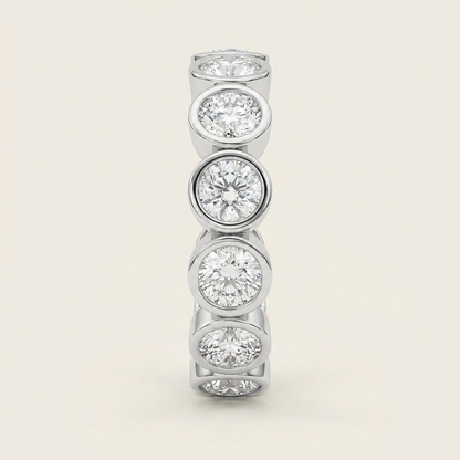3.2CT Round Cut Lab Grown Diamond Eternity Ring