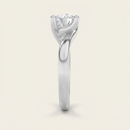 3CT Round Cut Lab Grown Diamond Solitaire Ring