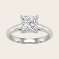 5.00CT Princess Cut Lab Grown Diamond Solitaire Ring