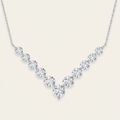 5CT Round Cut Lab Grown Diamond Necklace