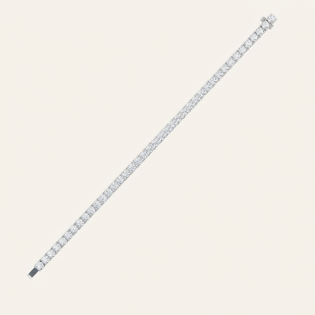 11CT Round Cut Lab Grown Diamond Tennis Bracelet
