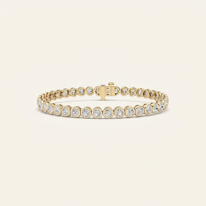 5CT Round Cut Lab Grown Diamond Tennis Bracelet