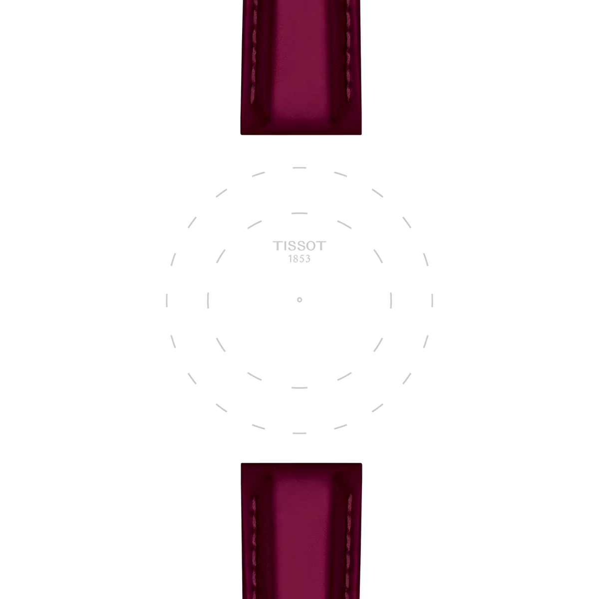 Tissot Official Red Synthetic Strap Lugs 18 mm 3