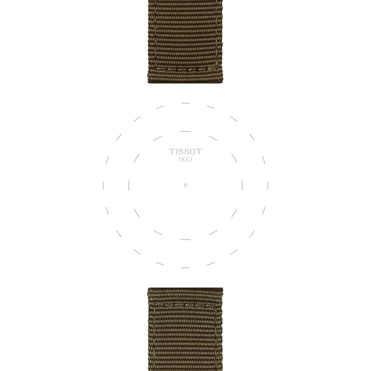 Tissot Official Khaki Fabric Strap Lugs 22 mm 3