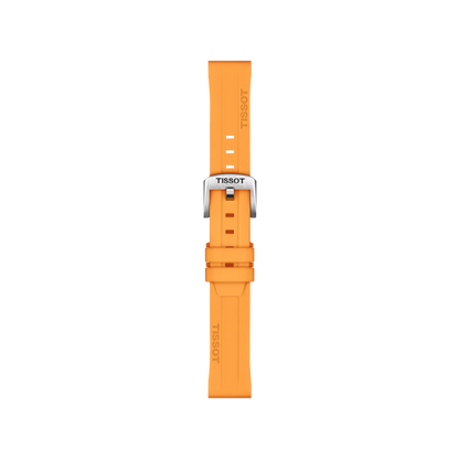 Tissot Official Orange Silicone Strap Lugs 18 mm 1