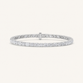 6.75CT Oval and Round Cut Lab Grown Diamond Bracelet