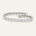 11.52CT Pear Cut Lab Grown Diamond Tennis Bracelet