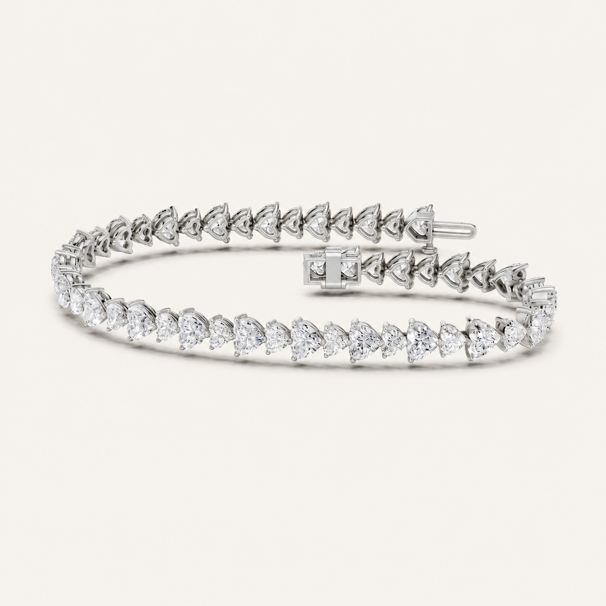 11.52CT Pear Cut Lab Grown Diamond Tennis Bracelet