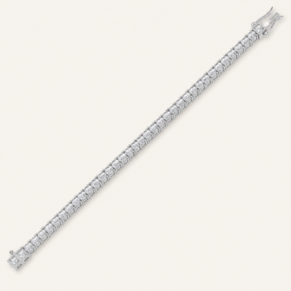 10.00CT Round Cut Lab Grown Diamond Tennis Bracelet