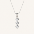 1CT Round Cut Lab Grown Diamond Pendant Necklace