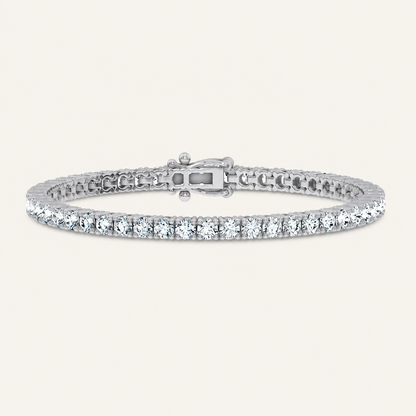 7.00CT Round Cut Lab Grown Diamond Bracelet