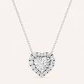 1.25CT Heart Cut Lab Grown Diamond Pendant Heart Necklace