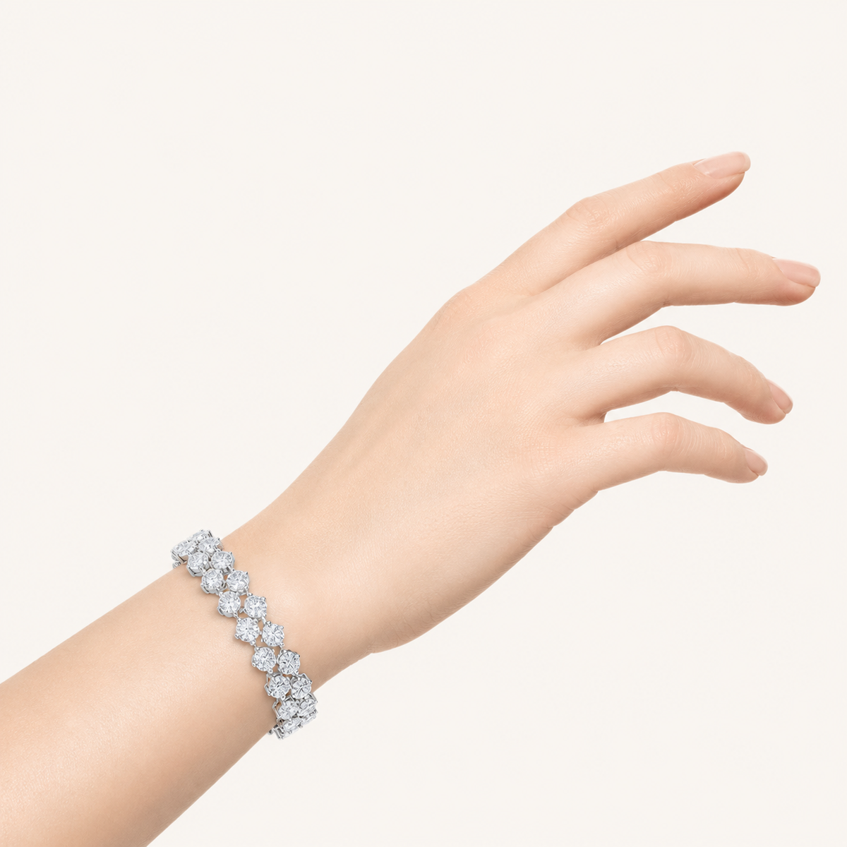 13CT Round Cut Lab Grown Diamond Tennis Bracelet