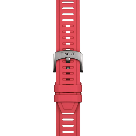 Tissot Official Red Silicone Strap Lugs 21 mm 2