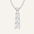 1.00CT Round Cut Certified Lab Grown Diamond Pendant