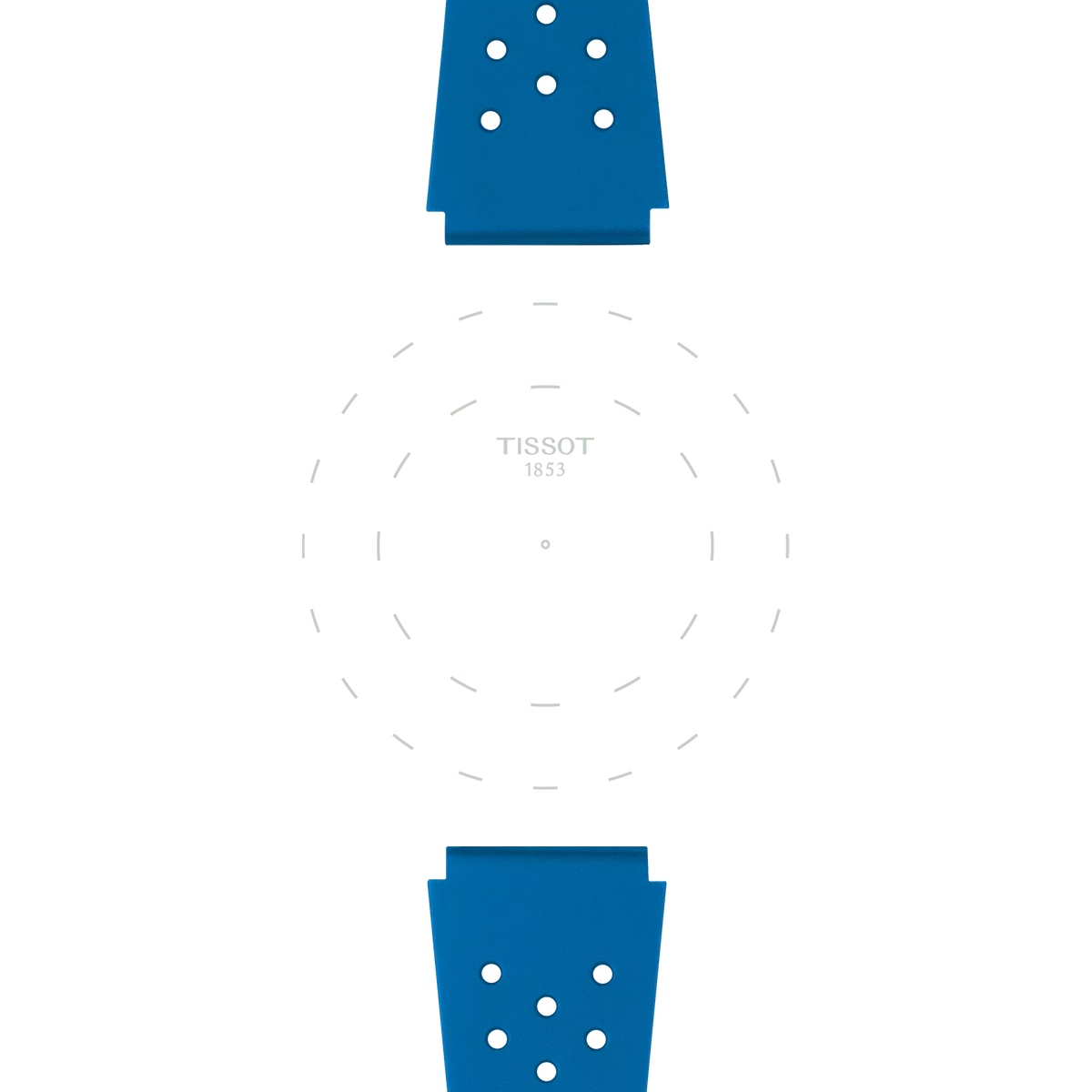 Tissot Official Blue Sideral Rubber Strap 3