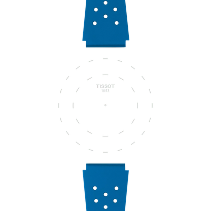 Tissot Official Blue Sideral Rubber Strap 3