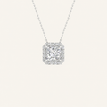 1.13CT Princess Cut Certified Lab Grown Diamond Pendant