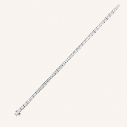 5CT Radiant Cut Lab Grown Diamond East West Tennis Bracelet