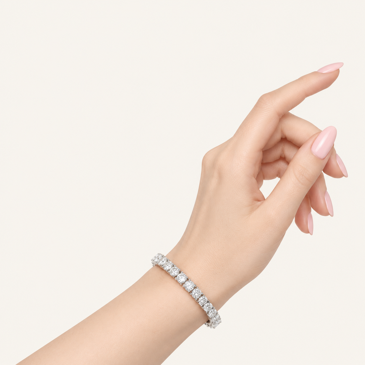 10.00CT Round Cut Lab Grown Diamond Tennis Bracelet