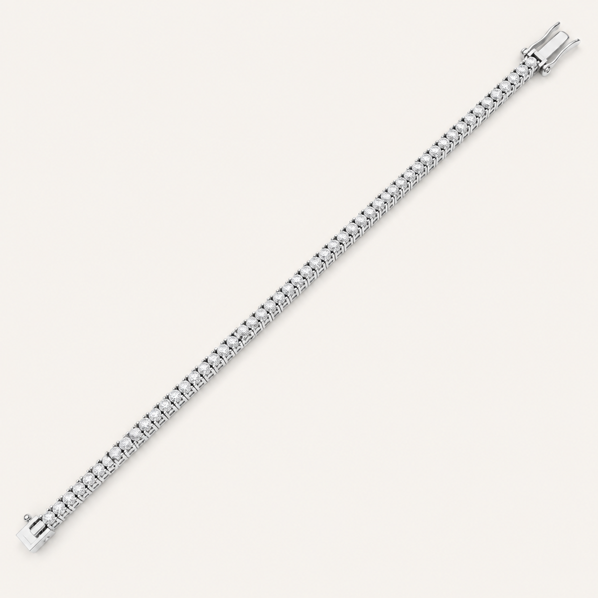 1.00CT Round Cut Lab Grown Diamond Tennis Bracelet