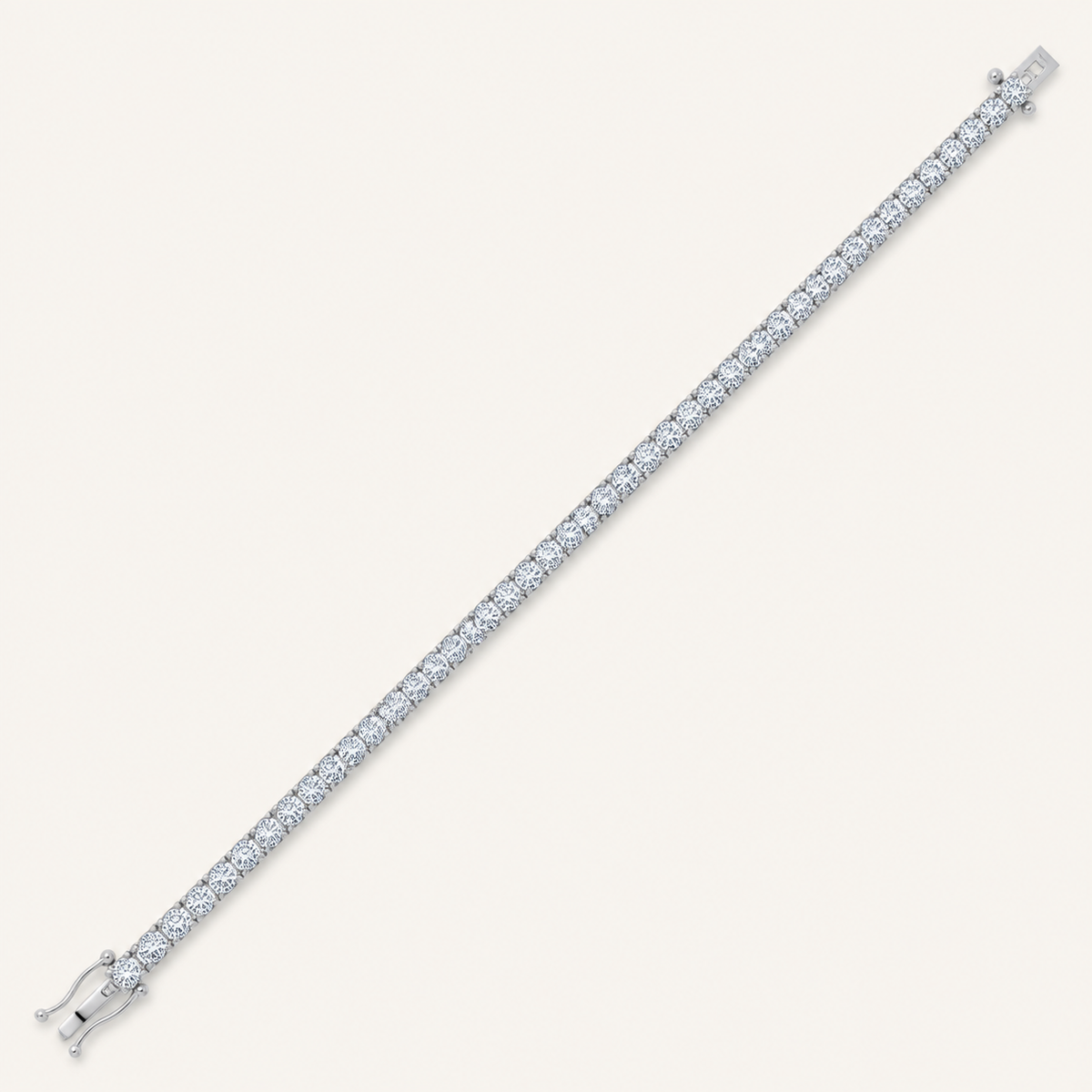 4.98CT Round Cut Lab Grown Diamond Tennis Bracelet