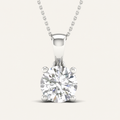 1.00CT Round Cut Lab Grown Diamond Pendant