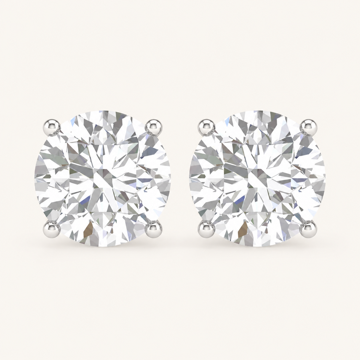 0.50CT Round Cut Lab Grown Diamond Earring