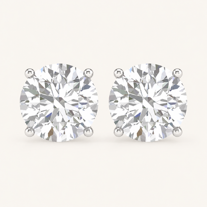 0.50CT Round Cut Lab Grown Diamond Earring