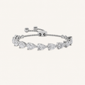 3.5CT Pear Cut Lab Grown Diamond Bolo Bracelet