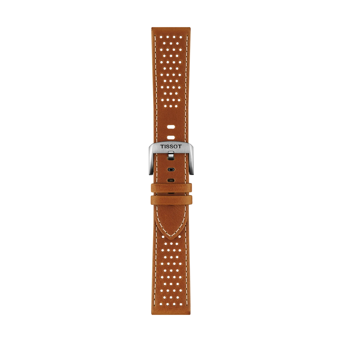 Tissot Official Light Brown Leather Strap Lugs 22mm 1