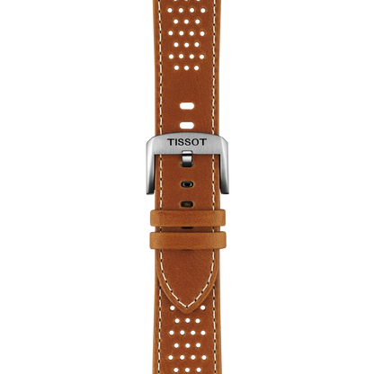 Tissot Official Light Brown Leather Strap Lugs 22mm 2