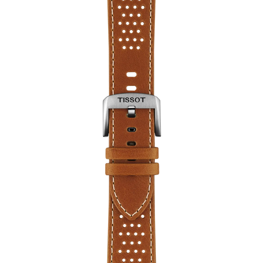 Tissot Official Light Brown Leather Strap Lugs 22mm 2